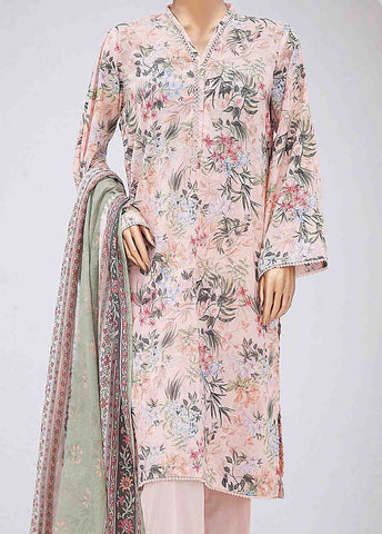 Bin Saeed Fabric - SM-0438-PR-8- 3 Piece Printed Stitched Suit