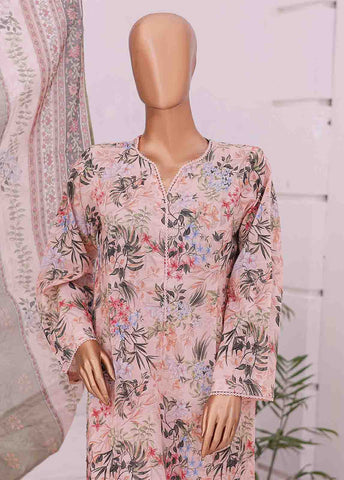 Bin Saeed Fabric - SM-0438 A-PR- 3 Piece Printed Stitched Suit