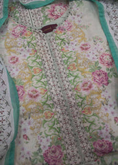 SM-045-PR- 3 Piece Printed Stitched Suit