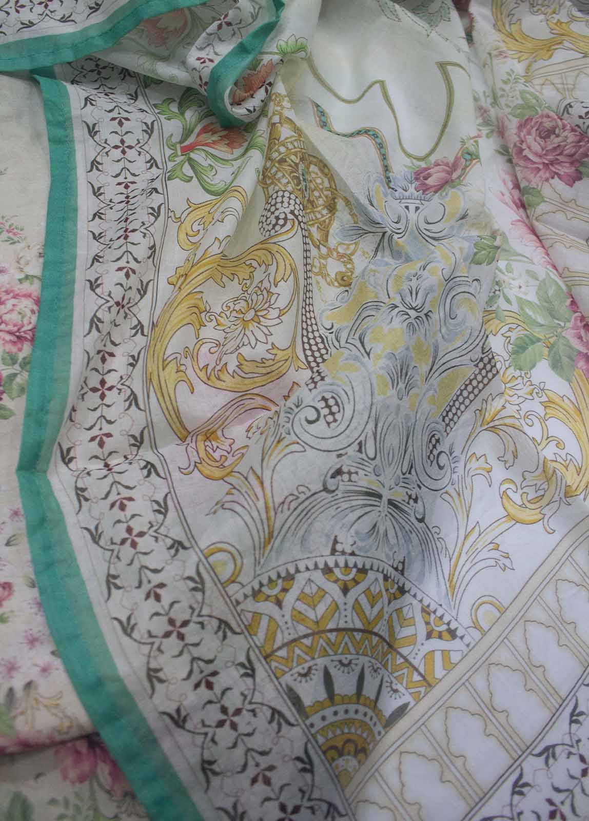 Bin Saeed Fabric - SM-045-PR- 3 Piece Printed Stitched Suit