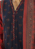 SM-046 B- 3 Piece Printed Cotton Suit