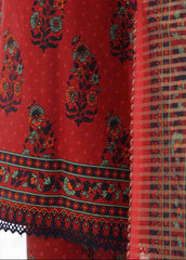 SM-046 B- 3 Piece Printed Cotton Suit