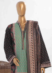 SM-051- 3 Piece Printed Stitched Suit