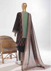 SM-051- 3 Piece Printed Stitched Suit