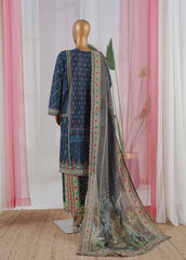 NSM-052-EMBC-3 Piece Chikankari Stitched Suit