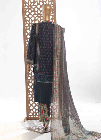 Bin Saeed Fabric - SM-055- 3 Piece Printed Stitched Suit