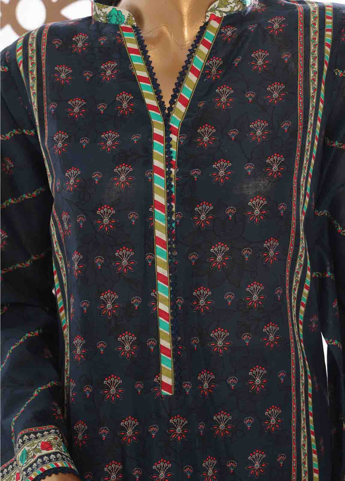 Bin Saeed Fabric - SM-055- 3 Piece Printed Stitched Suit