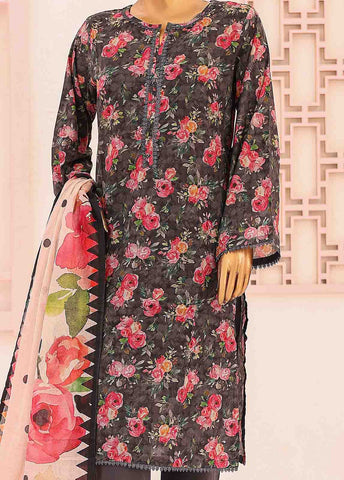 Bin Saeed Fabric - SM-0560-PR- 3 Piece Printed Stitched Suit