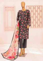 SM-0560-PR- 3 Piece Printed Stitched Suit