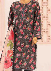 SM-0560-PR- 3 Piece Printed Stitched Suit