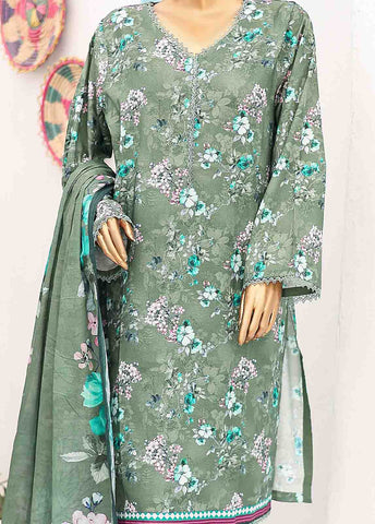 Bin Saeed Fabric - SM-0561 A-PR- 3 Piece Printed Stitched Suit
