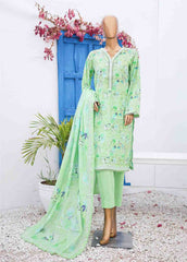 SM-0564 A-PR- 3 Piece Printed Stitched Suit