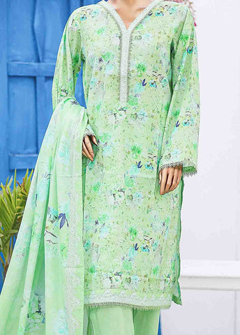 Bin Saeed Fabric - SM-0564 A-PR- 3 Piece Printed Stitched Suit