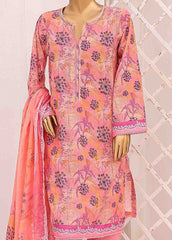 SM-0566 B-PR- 3 Piece Printed Stitched Suit