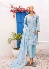 SM-0574 A-PR- 3 Piece Printed Stitched Suit