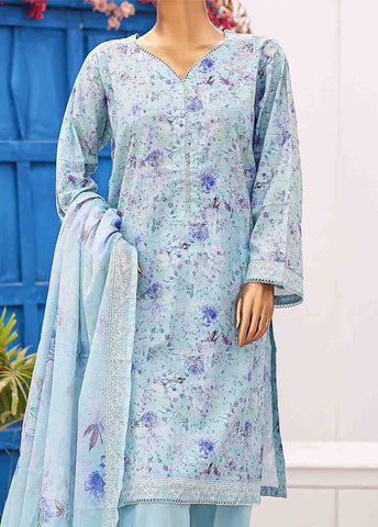Bin Saeed Fabric - SM-0574 A-PR- 3 Piece Printed Stitched Suit