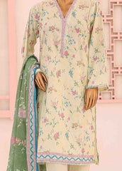 SM-0577 A-PR- 3 Piece Printed Stitched Suit