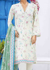 SM-0577 B-PR- 3 Piece Printed Stitched Suit