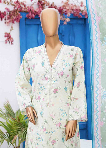 Bin Saeed Fabric - SM-0577 B-PR- 3 Piece Printed Stitched Suit