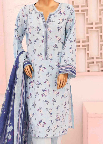 Bin Saeed Fabric - SM-0578 A-PR- 3 Piece Printed Stitched Suit