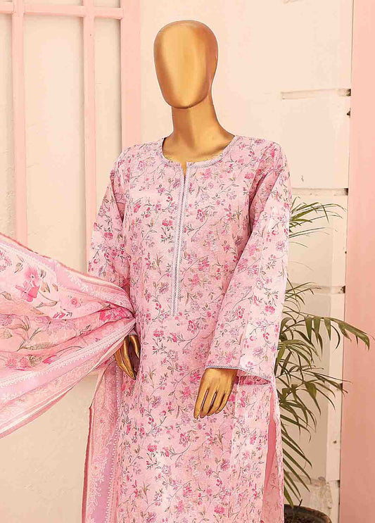 SM-0582 A-PR- 3 Piece Printed Stitched Suit