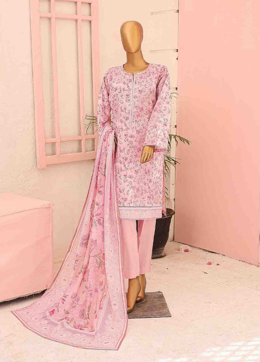 SM-0582 A-PR- 3 Piece Printed Stitched Suit