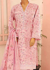 SM-0582 B-PR- 3 Piece Printed Stitched Suit