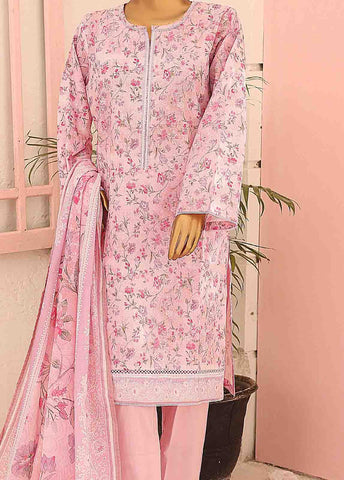Bin Saeed Fabric - SM-0582 A-PR- 3 Piece Printed Stitched Suit