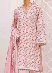 SM-0583 B-PR- 3 Piece Printed Stitched Suit