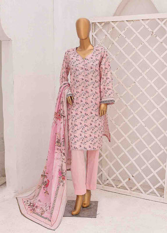 Bin Saeed Fabric - SM-0583 A-PR- 3 Piece Printed Stitched Suit