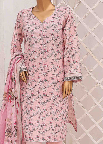 Bin Saeed Fabric - SM-0583 A-PR- 3 Piece Printed Stitched Suit