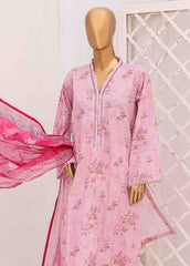 SM-0584 B-PR- 3 Piece Printed Stitched Suit