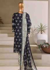 SM-059-EMB- 3 Piece Embroidered Stitched Suit