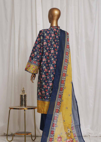Bin Saeed Fabric - SM-06- 3 Piece Printed Stitched Suit