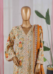 SM-060-EMBC-3 Piece Chikankari Stitched Suit