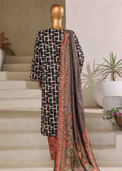 SM-064-EMB- 3 Piece Embroidered Stitched Suit