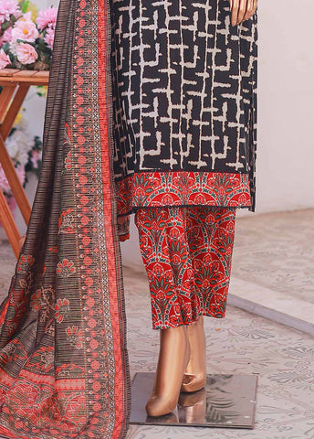 Bin Saeed Fabric - SM-064- 3 Piece Printed Stitched Suit