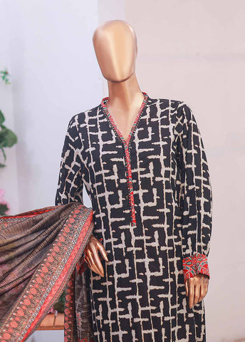 Bin Saeed Fabric - SM-064- 3 Piece Printed Stitched Suit