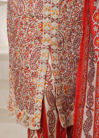 SM-078-EMBC-3 Piece Chikankari Stitched Suit