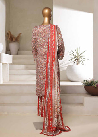 SM-078-EMBC-3 Piece Chikankari Stitched Suit