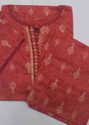 NSM-0782- 2 Piece Printed Cotton Stitched Co Ords