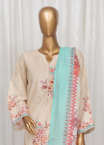 Bin Saeed Fabric - SM-08- 3 Piece Printed Stitched Suit