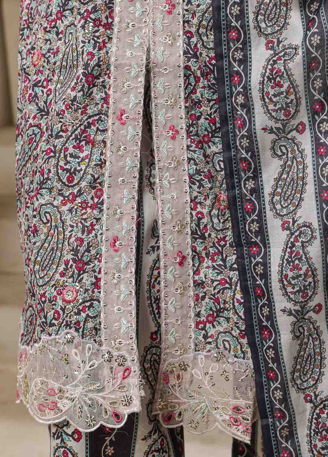 Bin Saeed Fabric - SM-088-EMB- 3 Piece Embroidered Stitched Suit