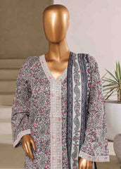 SM-088-EMB- 3 Piece Embroidered Stitched Suit
