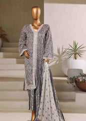 SM-088-EMB- 3 Piece Embroidered Stitched Suit