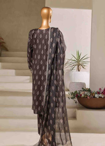 Bin Saeed Fabric - SM-091-EMB- 3 Piece Embroidered Stitched Suit