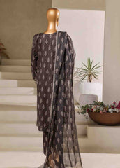 SM-091-EMB- 3 Piece Embroidered Stitched Suit