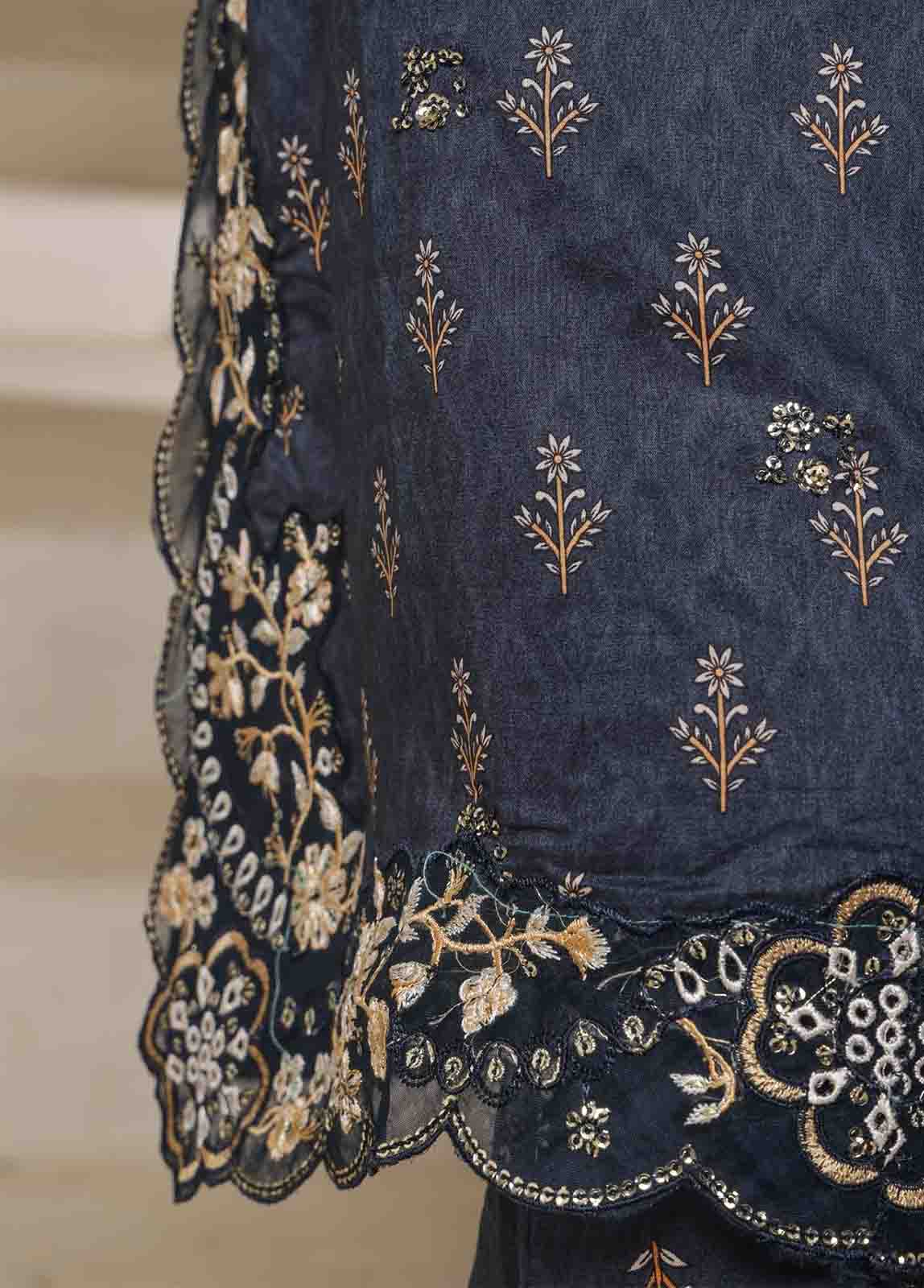 Bin Saeed Fabric - SM-093-EMB- 3 Piece Embroidered Stitched Suit