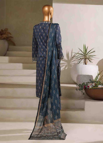 Bin Saeed Fabric - SM-093-EMB- 3 Piece Embroidered Stitched Suit