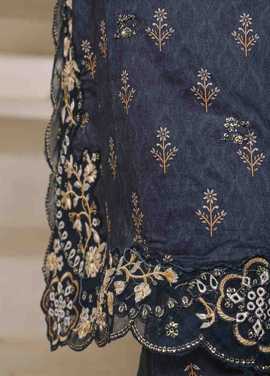 SM-093-EMB- 3 Piece Embroidered Stitched Suit